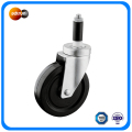 Memperluas Stem Castor Rubber 5 inci Roda