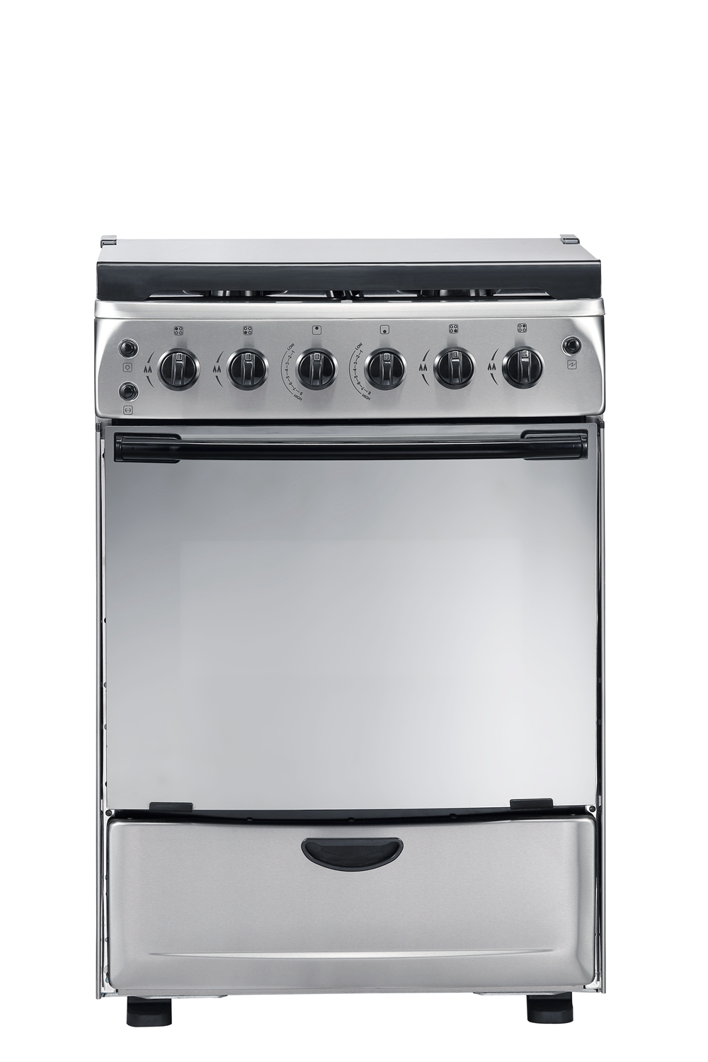 Stainless Steel Gas Oven With 4 Burners