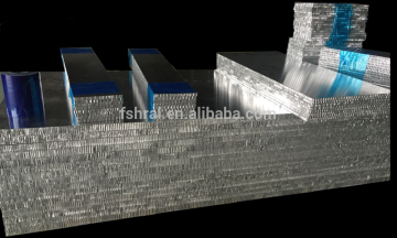 Honeycomb core and glue used in honeycomb panel