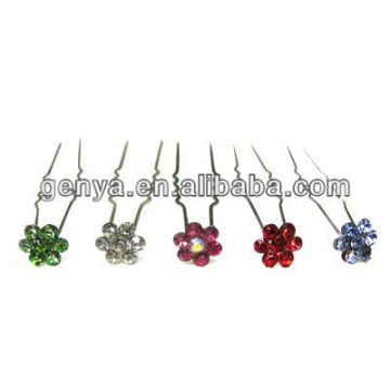 Fashion Crystal Hair Pins U Shape Hairpin