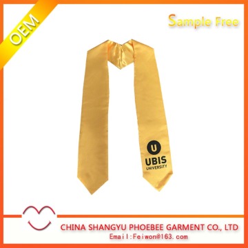 Wholesale Shiny Satin Imprinted Honor Stoles