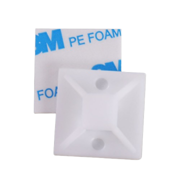 HS-101 Self Adhesive Nylon Cable Tie Mounts - Zip Tie Mount Holders Base