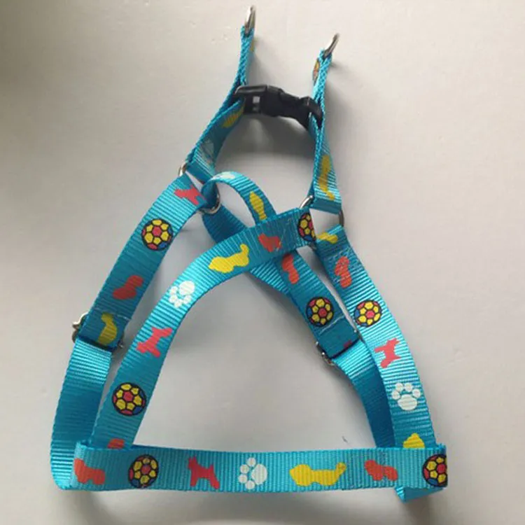 Wholesale Dog Harness Adjustable Pet Training Collar Pet Supply Christmas Products Nylon Polyester Coated Retractable Dog Training Lead Leather Rope Leash