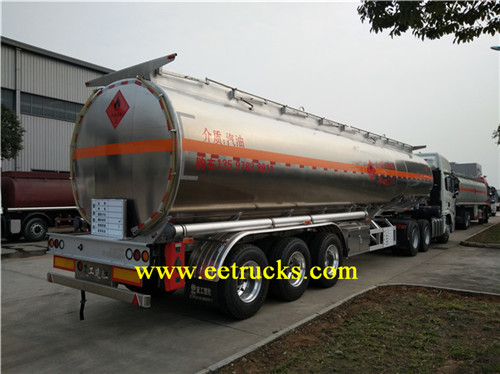 Aluminium Alloy 40 CBM Gasoline Tanker نصف مقطورة