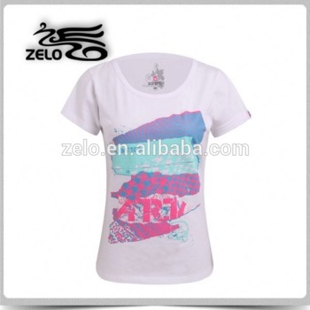 2015 custom cut and sew t shirts girls t shirts