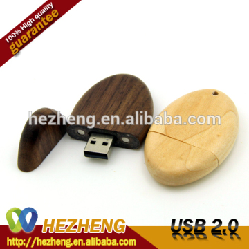 cheap Gift oval wood 32GB USB Flash Memory