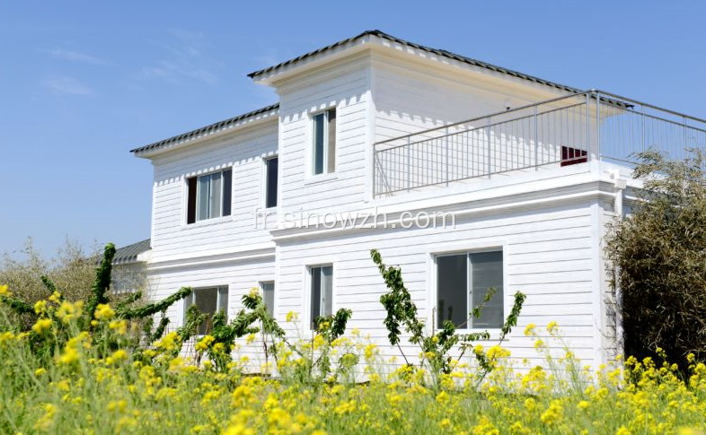 Cottage à encadrement en acier à panneaux pour maison préfabriquée