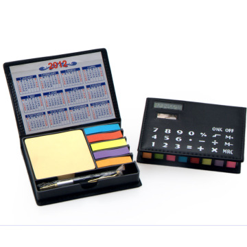 Desk Note Pad with Dual Power Calculator