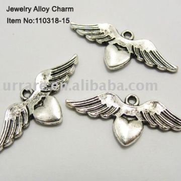 Angel Wing Shape Alloy Jewelry Charm