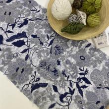 Retro Multicolor Embroidery On Nylon Mesh Fabric European