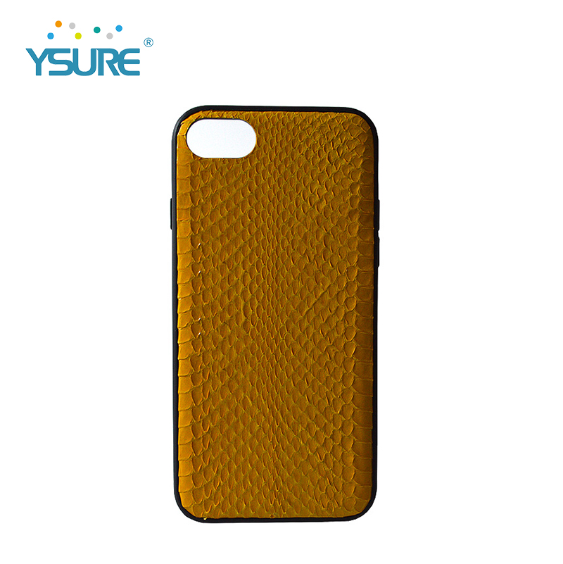 Anti knock back cover Super thin oem python skin custom eco white phone case