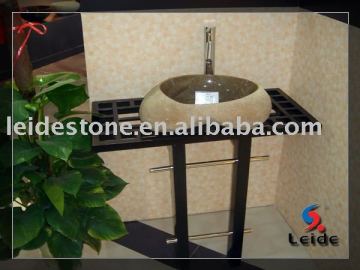 Natural stone garden basin sink countertop basin