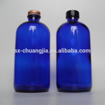 500ml cobalut blue big glass bottle medicine glass bottle