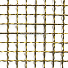 1x1cm Brass Woven Wire Mesh Screen - Protective Net with Crimped Embossed Design
