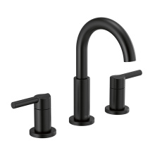 2 manette set di rubinetti del bagno diffusi neri