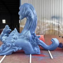 Decorative Foam Wave Sculpture for Weddings