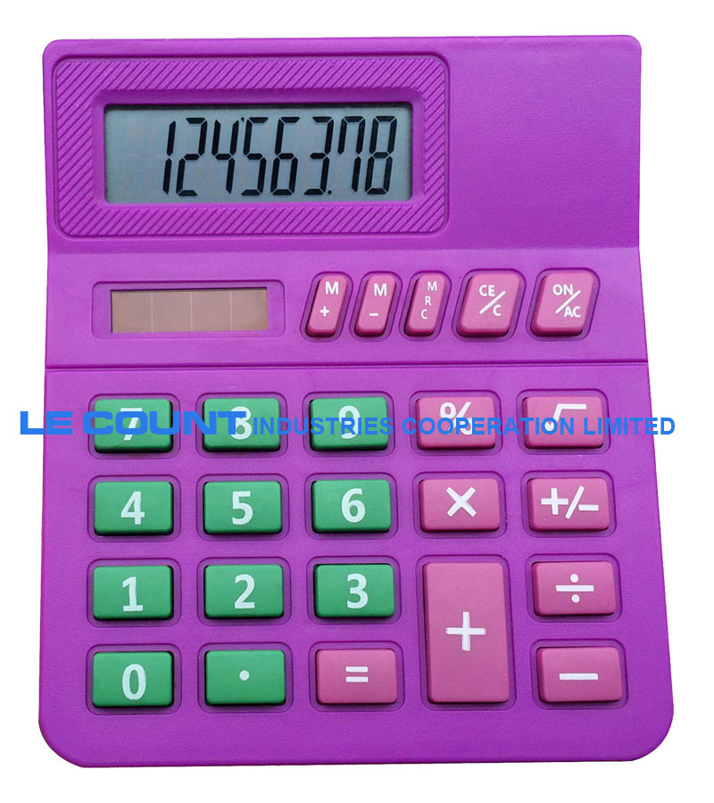 8 Digits Small Desktop Calculator for Students/Kids with Big Room for Class Number (LC289)