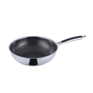 30cm Tri-ply Stainless Steel Nonstick Cookware Frying Pan