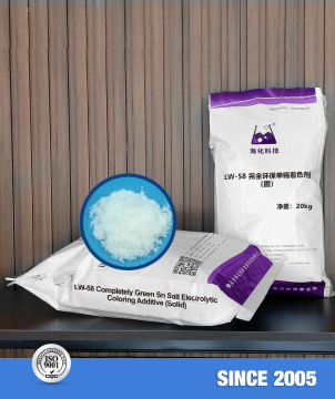 Completely Green Sn Salt Electrolytic Coloring Additive