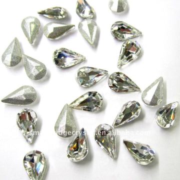 Crystal water-drop pendant