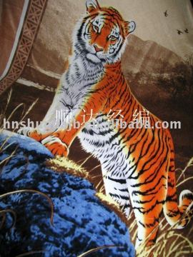 printed micro velboa fabric