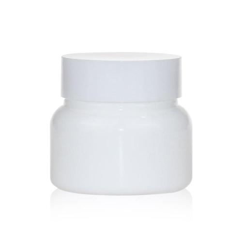 Garrafa de porcelana branca de cosméticos cosméticos garrafa de creme personalizada