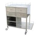 Medical Dressing trolley met laden