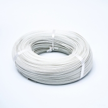 High Temperature Resistance White Silicone-braided Wire