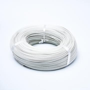 High Temperature Resistance White Silicone-braided Wire