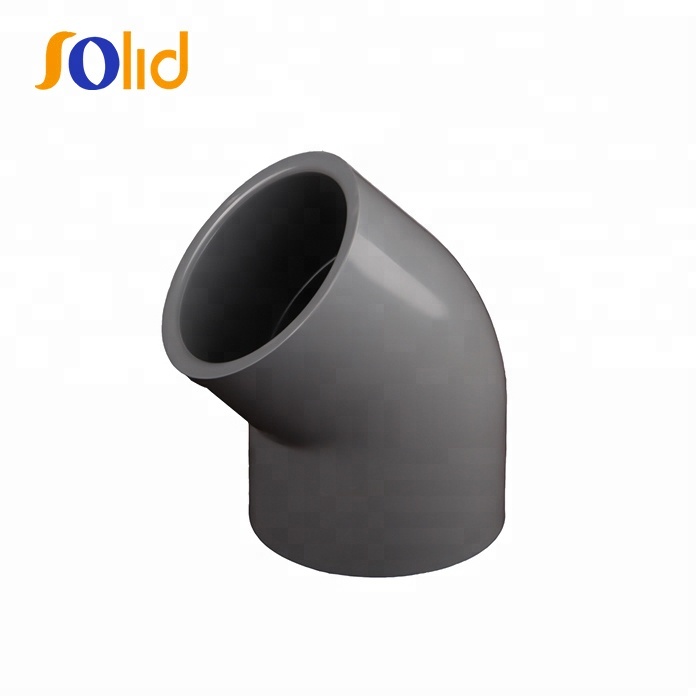 Plastic Pvc Pipe Fittings PVC 45 Degree Elbow