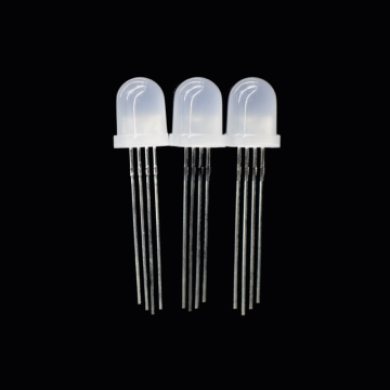 RGB LED Super Bright 8mm gwasgaredig 0.2W