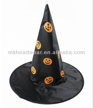 Popular Masquerade Props Halloween Party Wizard Pumpkin Printing Hats