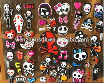 Fashion cartoon Halloween 3d kids foam stickers