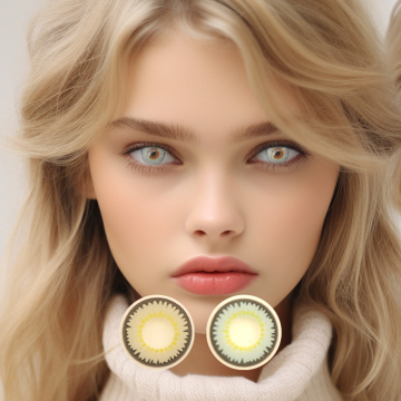 High-end fashion color contact lenses correct vision