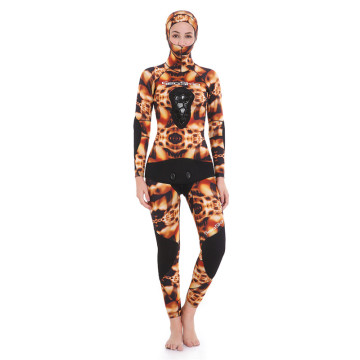 Seaskin Wanita Neoprene Lembut Spearfishing 2 Pieces Wetsuits