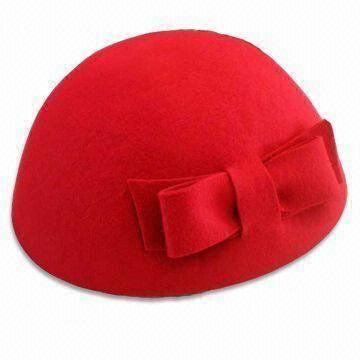 Beret with Bow and Round Top, Various Colors are Available, Measures 57cm