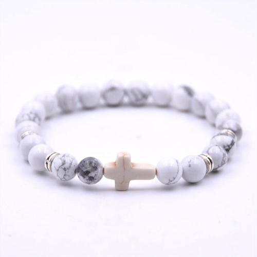 Religieuze souvenirs Sieraden 8 MM stenen kralen armband