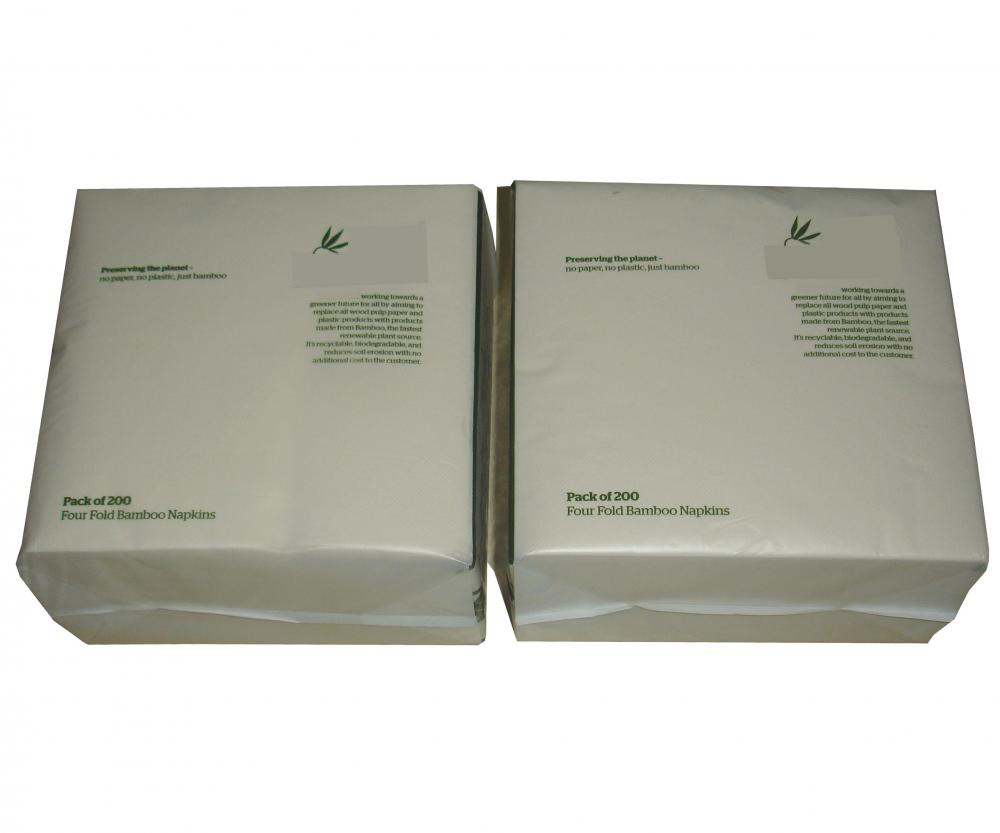 100% Compostable Bamboo Lunch Napkins