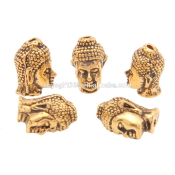 Gold Buddha Charm Pendant For Strength Meditation Bracelet DIY