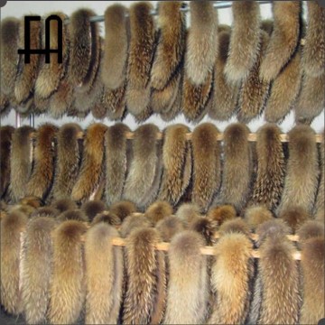 Factory direct wholesale fur collar/fur shawl collar/raccoon fur shawl collar