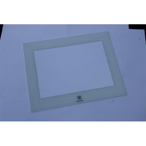 Microwave Oven Tempered Glass With White Decorative Edges