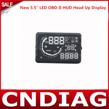 New 5.5" LED OBD-II Hud Head up Display Over Speeding Warning S5