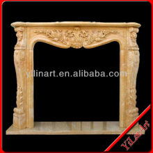 Indoor Rococo Fireplace Mantel Sculpture YL-B046