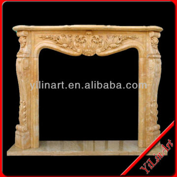 Indoor Rococo Fireplace Mantel Sculpture YL-B046