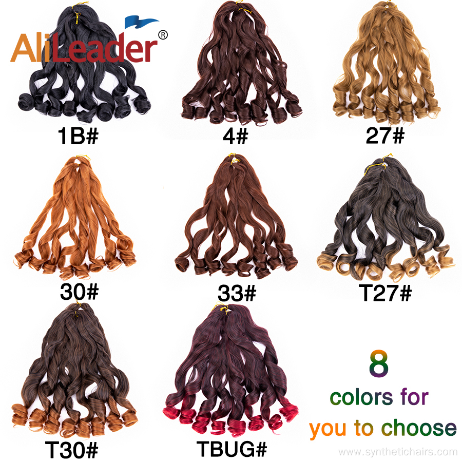 150g French Curly Loose Wave Braid Crochet Hair