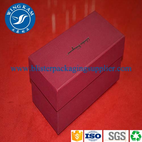 red luxury paper packaging box,