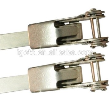 304 steel multifunction flexible stainless steel cable tie PVC coated steel band