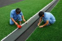 PA 50000 clusters/m 24000 Dtex Fabric Golf Artificial Turf