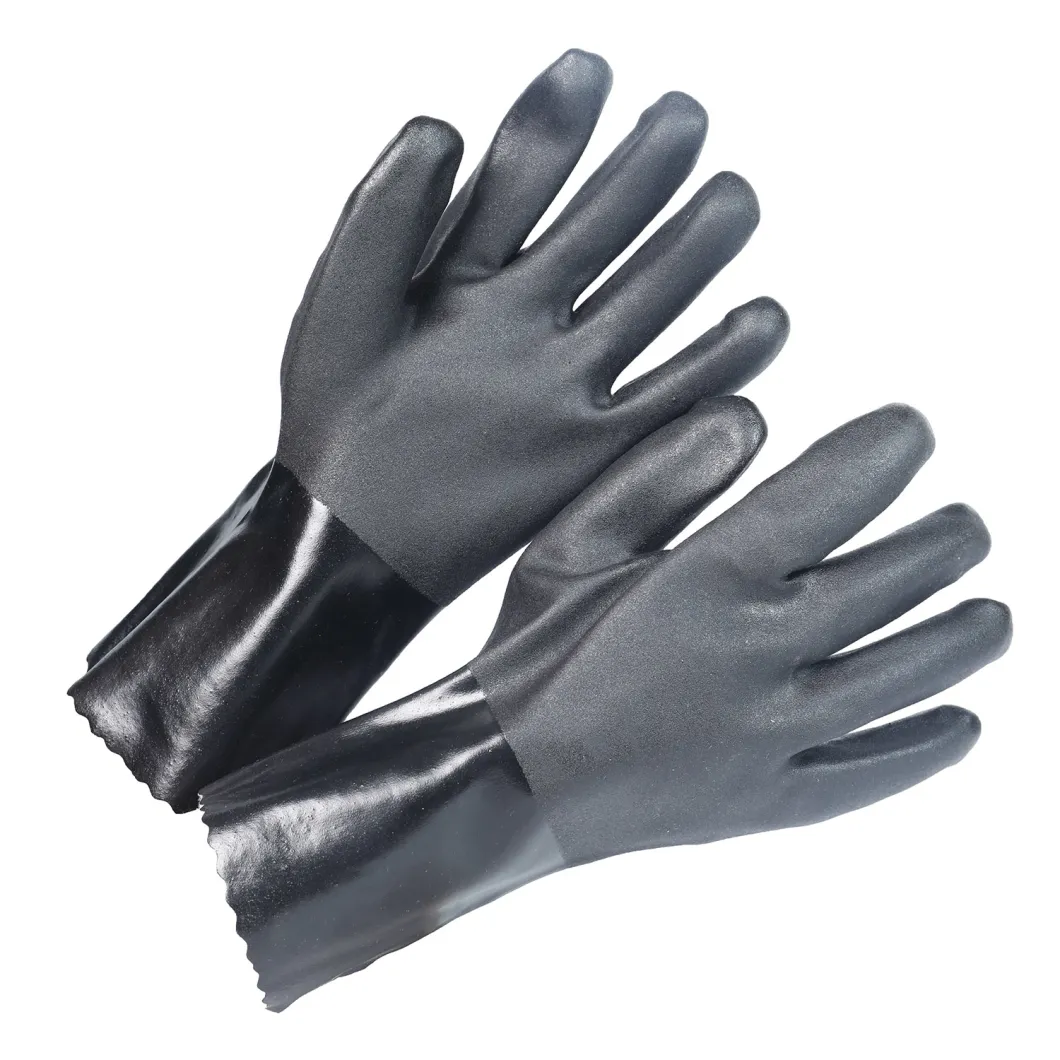 Double PVC Dipped Safety Gloves with Ce Certificated