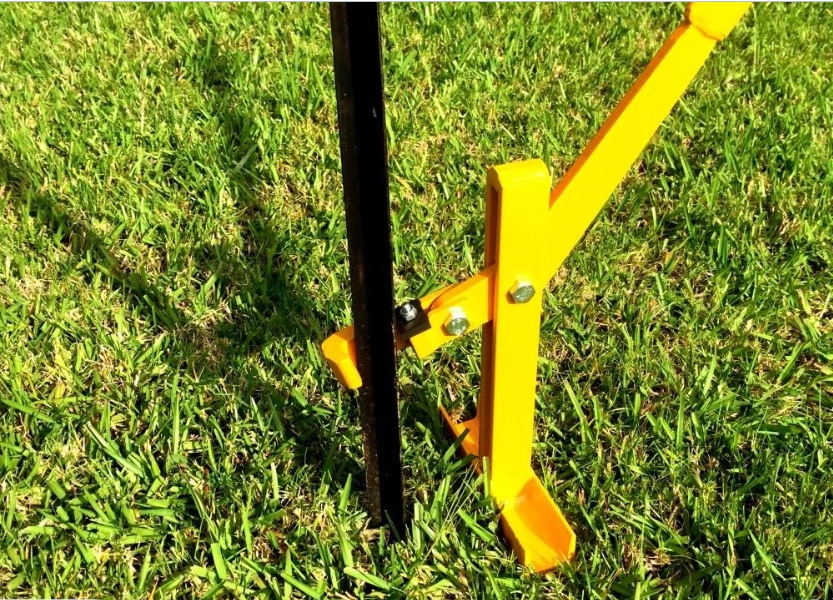 Easy Installation Powder Painted Steel Post Lifter